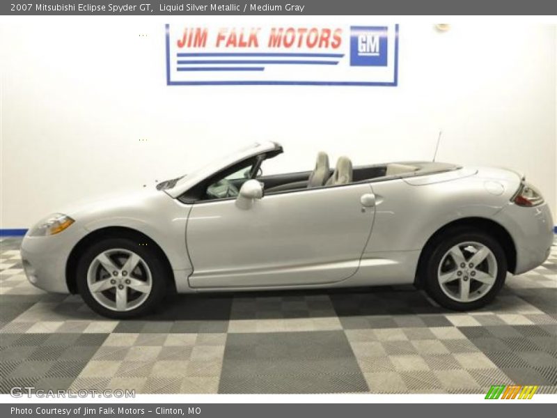 Liquid Silver Metallic / Medium Gray 2007 Mitsubishi Eclipse Spyder GT