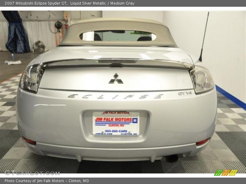 Liquid Silver Metallic / Medium Gray 2007 Mitsubishi Eclipse Spyder GT