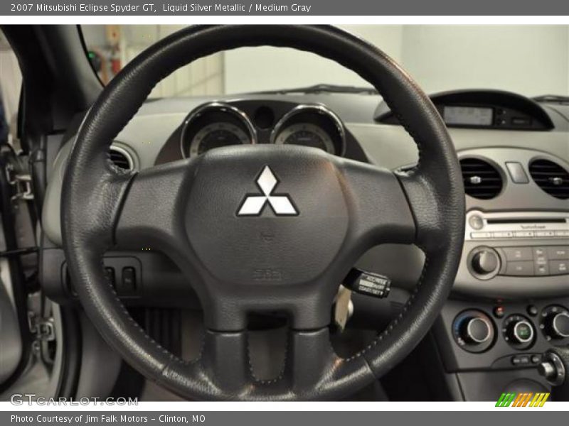 Liquid Silver Metallic / Medium Gray 2007 Mitsubishi Eclipse Spyder GT