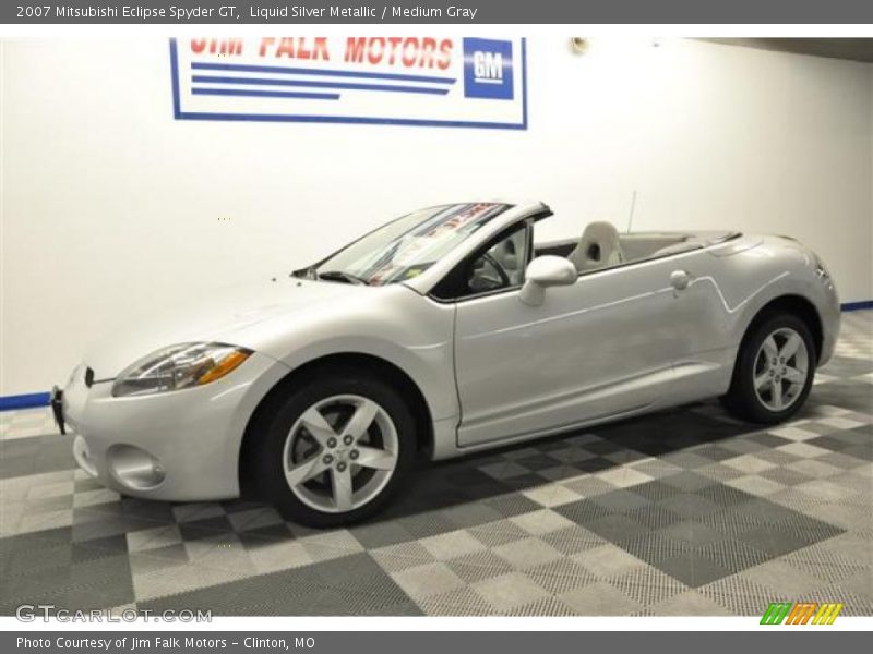Liquid Silver Metallic / Medium Gray 2007 Mitsubishi Eclipse Spyder GT