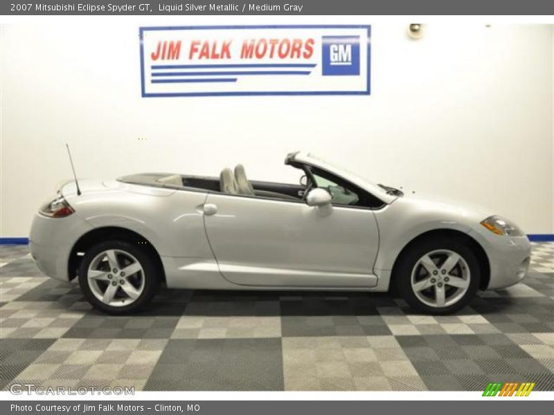 Liquid Silver Metallic / Medium Gray 2007 Mitsubishi Eclipse Spyder GT