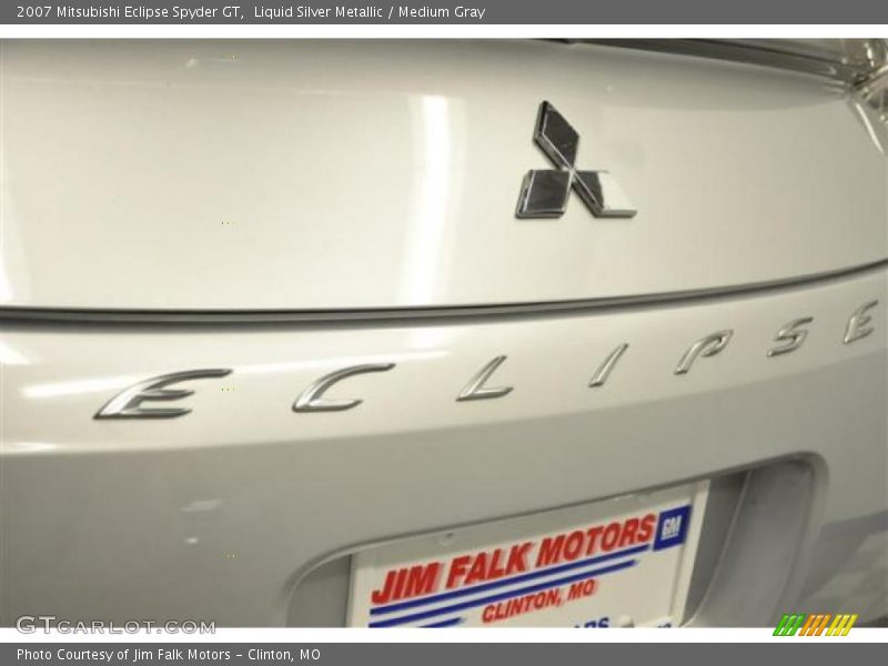 Liquid Silver Metallic / Medium Gray 2007 Mitsubishi Eclipse Spyder GT