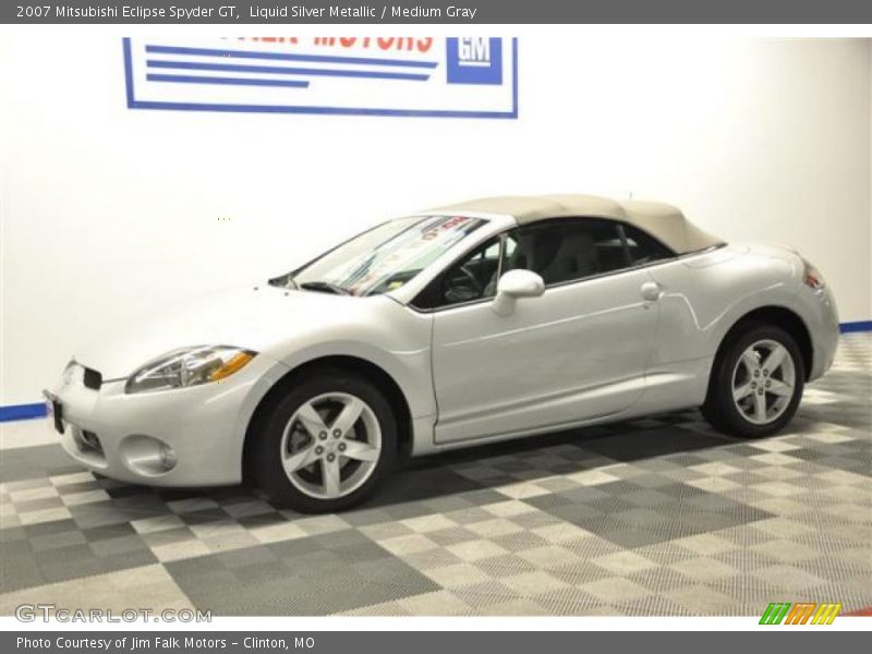 Liquid Silver Metallic / Medium Gray 2007 Mitsubishi Eclipse Spyder GT