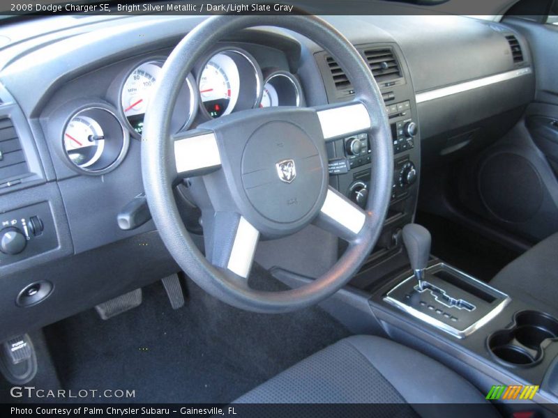 Bright Silver Metallic / Dark/Light Slate Gray 2008 Dodge Charger SE