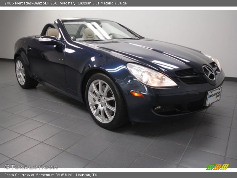 Caspian Blue Metallic / Beige 2006 Mercedes-Benz SLK 350 Roadster