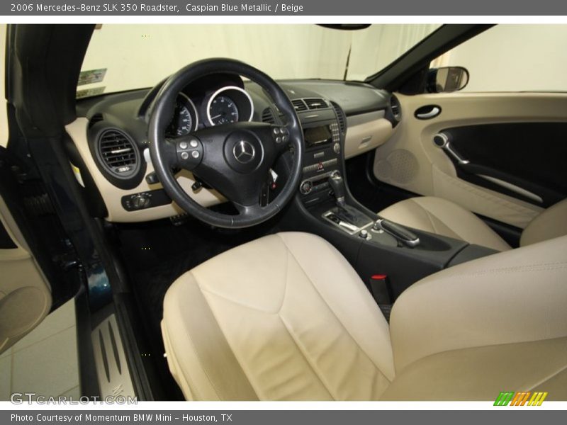 Caspian Blue Metallic / Beige 2006 Mercedes-Benz SLK 350 Roadster