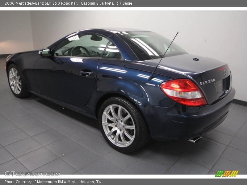 Caspian Blue Metallic / Beige 2006 Mercedes-Benz SLK 350 Roadster