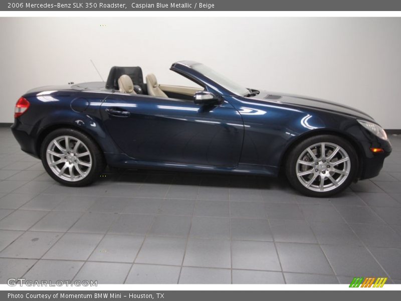 Caspian Blue Metallic / Beige 2006 Mercedes-Benz SLK 350 Roadster