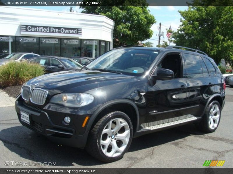Black Sapphire Metallic / Black 2009 BMW X5 xDrive48i