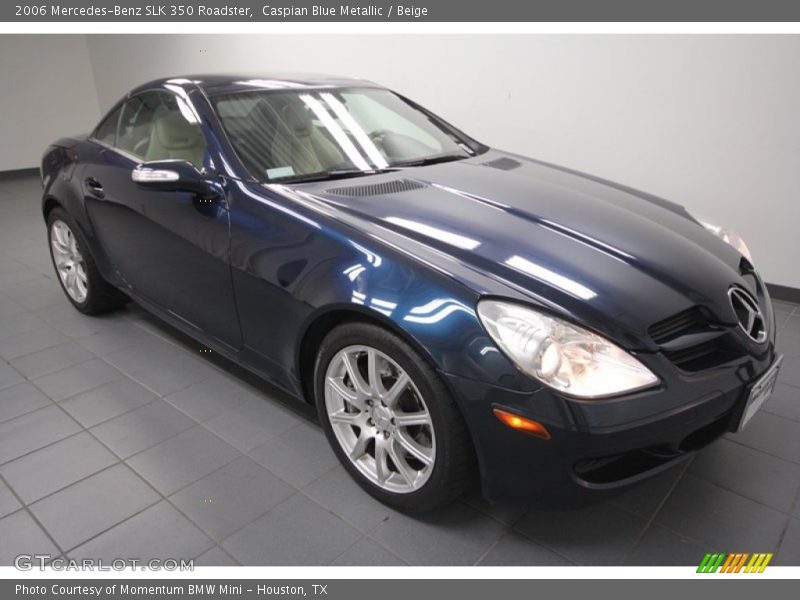 Caspian Blue Metallic / Beige 2006 Mercedes-Benz SLK 350 Roadster