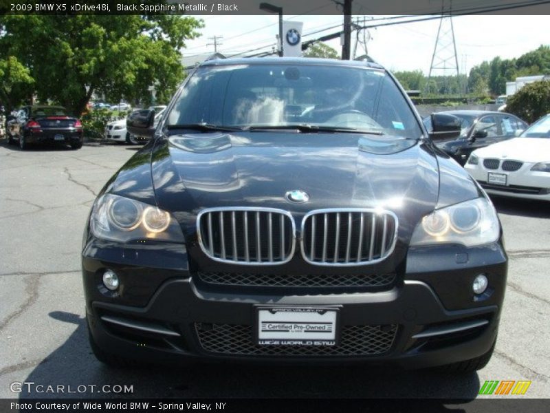 Black Sapphire Metallic / Black 2009 BMW X5 xDrive48i