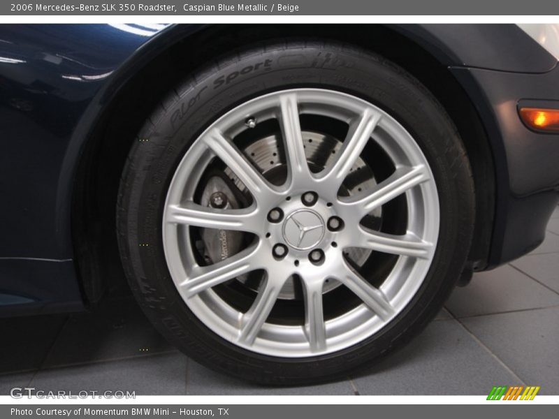 Caspian Blue Metallic / Beige 2006 Mercedes-Benz SLK 350 Roadster