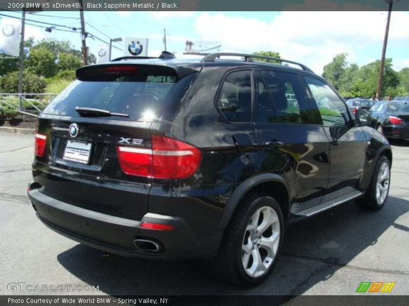 Black Sapphire Metallic / Black 2009 BMW X5 xDrive48i