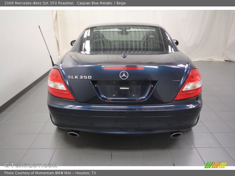 Caspian Blue Metallic / Beige 2006 Mercedes-Benz SLK 350 Roadster