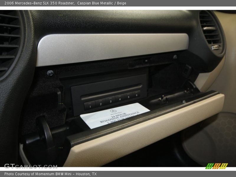 Caspian Blue Metallic / Beige 2006 Mercedes-Benz SLK 350 Roadster