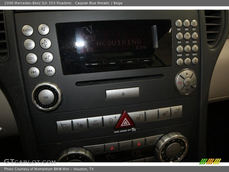 Caspian Blue Metallic / Beige 2006 Mercedes-Benz SLK 350 Roadster