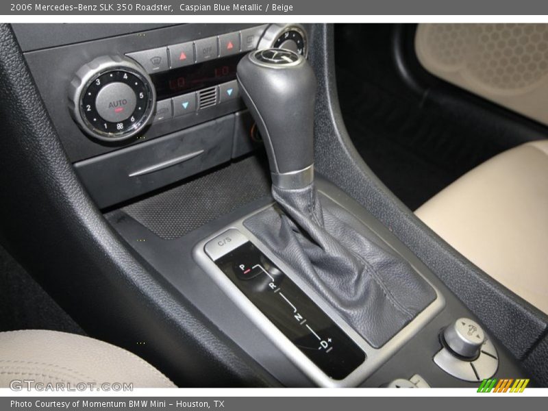 Caspian Blue Metallic / Beige 2006 Mercedes-Benz SLK 350 Roadster