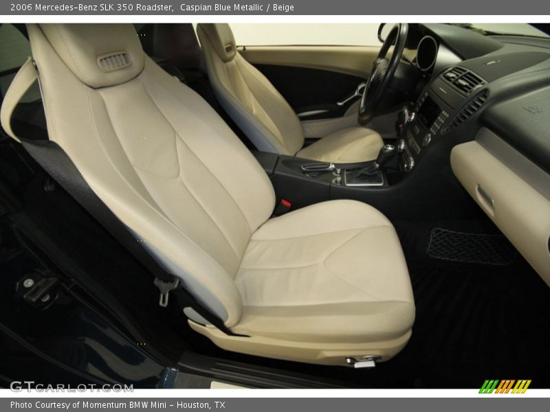 Caspian Blue Metallic / Beige 2006 Mercedes-Benz SLK 350 Roadster