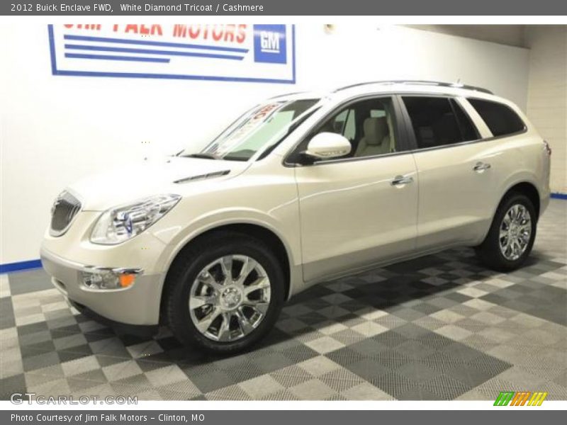 White Diamond Tricoat / Cashmere 2012 Buick Enclave FWD