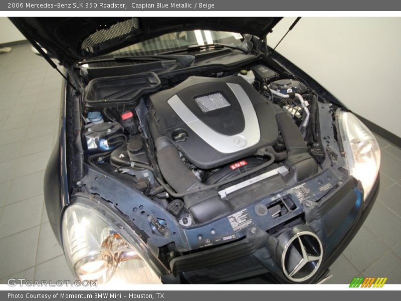 Caspian Blue Metallic / Beige 2006 Mercedes-Benz SLK 350 Roadster