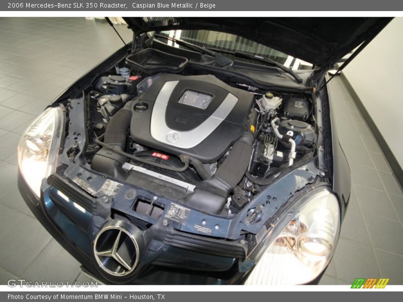 Caspian Blue Metallic / Beige 2006 Mercedes-Benz SLK 350 Roadster