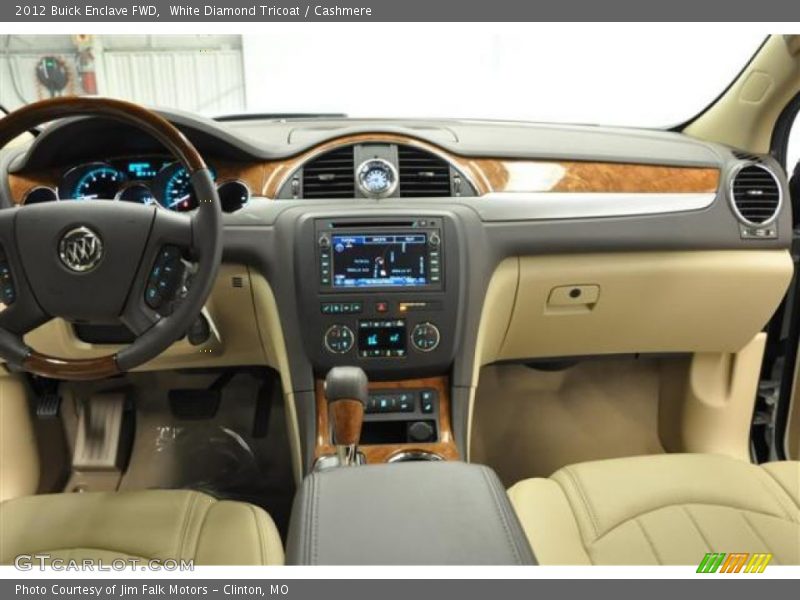 White Diamond Tricoat / Cashmere 2012 Buick Enclave FWD