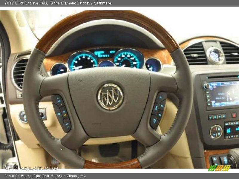 White Diamond Tricoat / Cashmere 2012 Buick Enclave FWD
