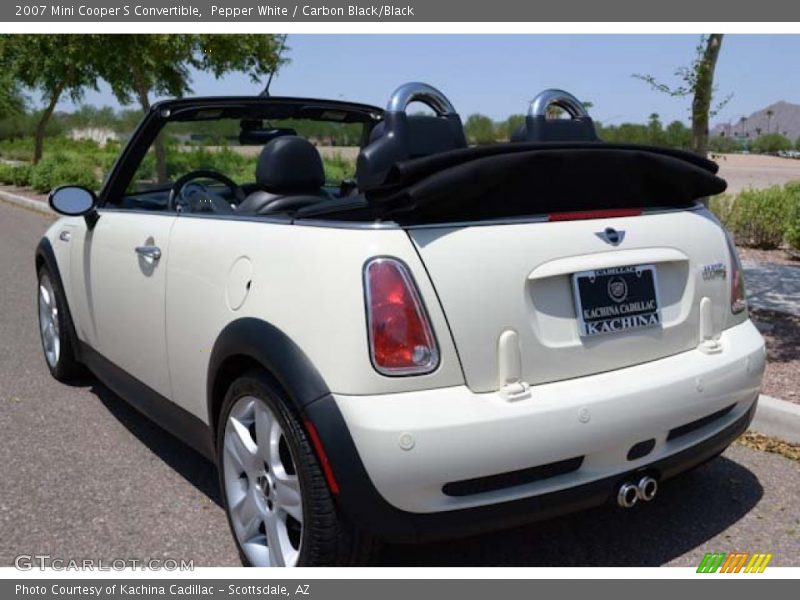 Pepper White / Carbon Black/Black 2007 Mini Cooper S Convertible