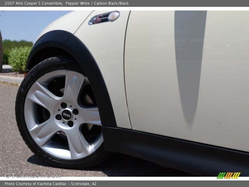 Pepper White / Carbon Black/Black 2007 Mini Cooper S Convertible
