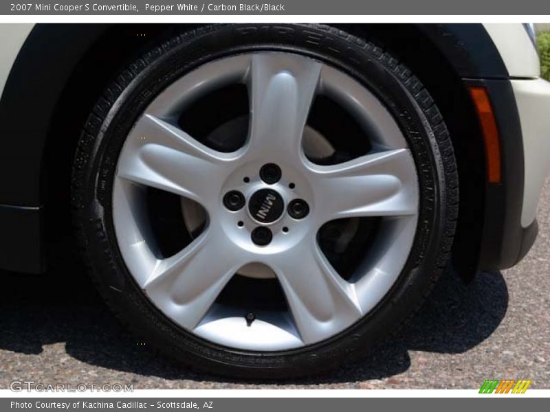 Pepper White / Carbon Black/Black 2007 Mini Cooper S Convertible