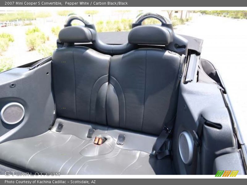 Pepper White / Carbon Black/Black 2007 Mini Cooper S Convertible