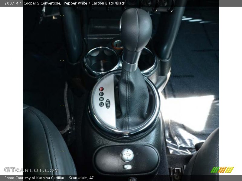 Pepper White / Carbon Black/Black 2007 Mini Cooper S Convertible