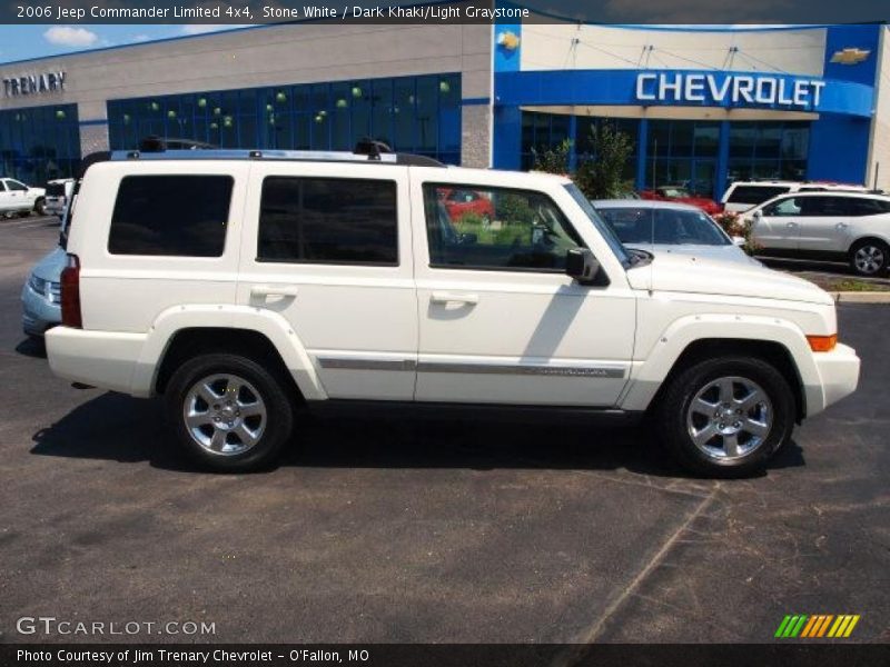 Stone White / Dark Khaki/Light Graystone 2006 Jeep Commander Limited 4x4