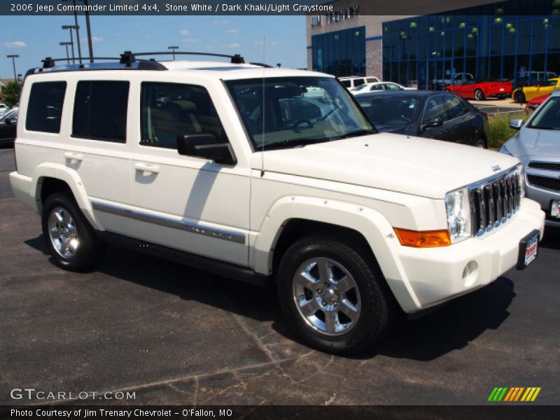 Stone White / Dark Khaki/Light Graystone 2006 Jeep Commander Limited 4x4
