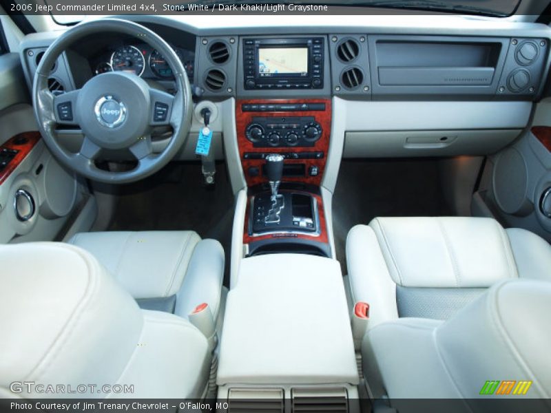 Stone White / Dark Khaki/Light Graystone 2006 Jeep Commander Limited 4x4