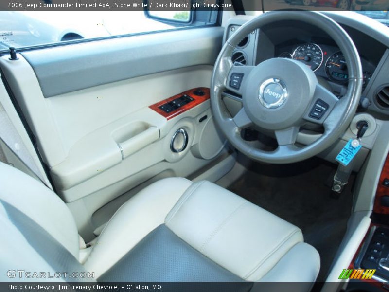 Stone White / Dark Khaki/Light Graystone 2006 Jeep Commander Limited 4x4