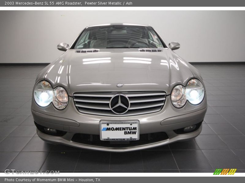 Pewter Silver Metallic / Ash 2003 Mercedes-Benz SL 55 AMG Roadster