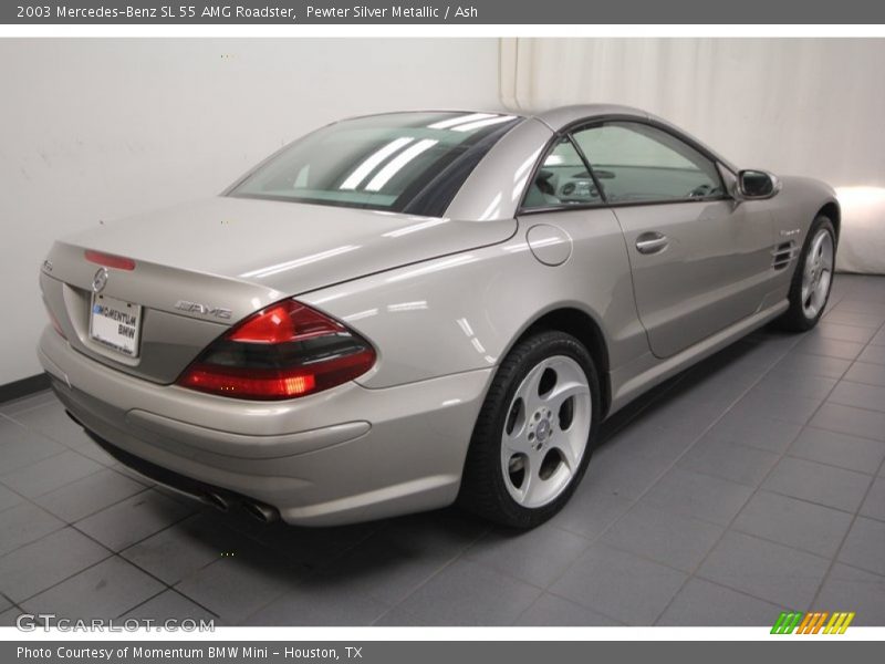 Pewter Silver Metallic / Ash 2003 Mercedes-Benz SL 55 AMG Roadster