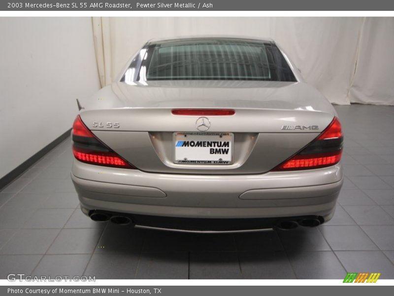 Pewter Silver Metallic / Ash 2003 Mercedes-Benz SL 55 AMG Roadster