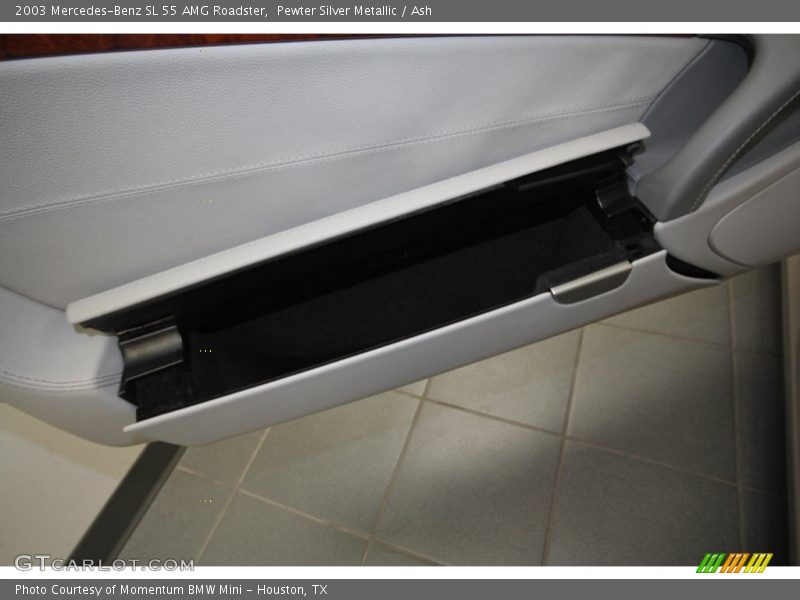 Pewter Silver Metallic / Ash 2003 Mercedes-Benz SL 55 AMG Roadster