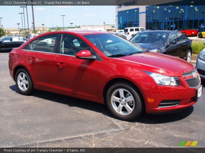 Crystal Red Metallic / Jet Black 2012 Chevrolet Cruze LT