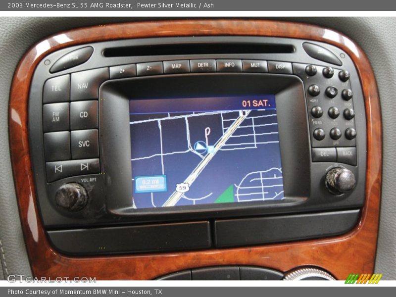 Pewter Silver Metallic / Ash 2003 Mercedes-Benz SL 55 AMG Roadster