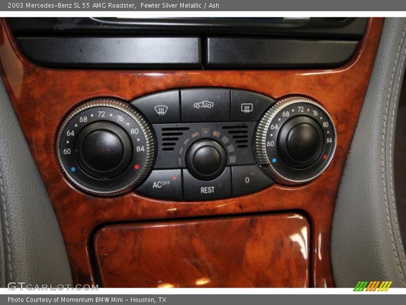 Pewter Silver Metallic / Ash 2003 Mercedes-Benz SL 55 AMG Roadster