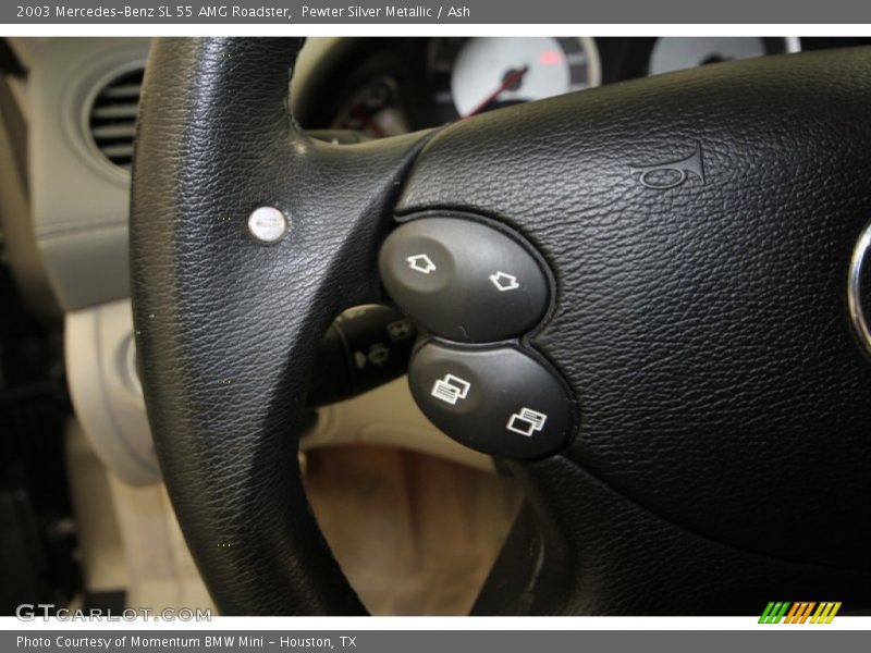 Pewter Silver Metallic / Ash 2003 Mercedes-Benz SL 55 AMG Roadster