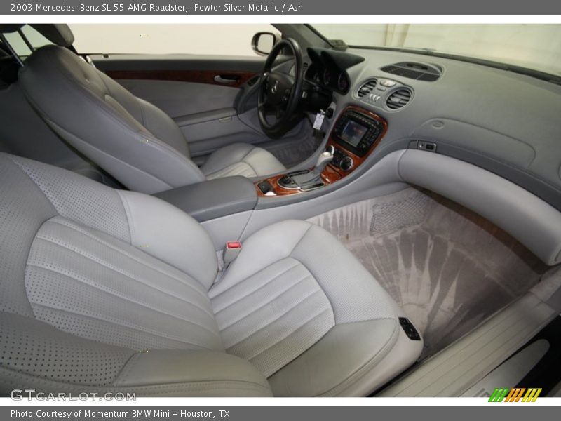 Pewter Silver Metallic / Ash 2003 Mercedes-Benz SL 55 AMG Roadster