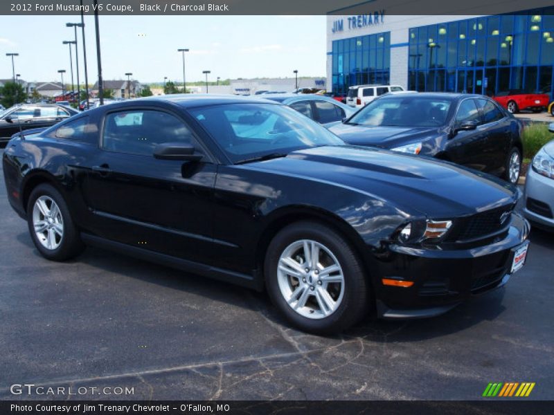 Black / Charcoal Black 2012 Ford Mustang V6 Coupe