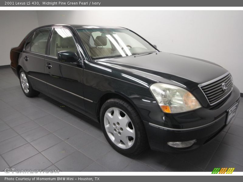 Midnight Pine Green Pearl / Ivory 2001 Lexus LS 430