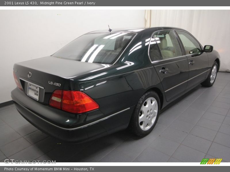 Midnight Pine Green Pearl / Ivory 2001 Lexus LS 430