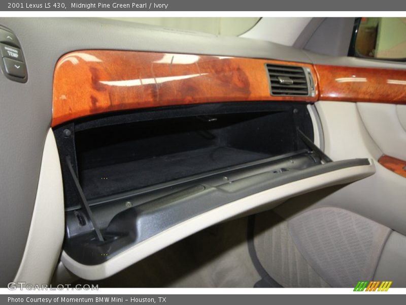 Midnight Pine Green Pearl / Ivory 2001 Lexus LS 430