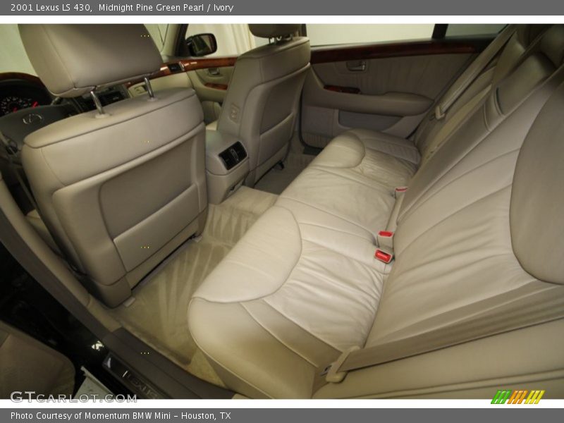 Midnight Pine Green Pearl / Ivory 2001 Lexus LS 430